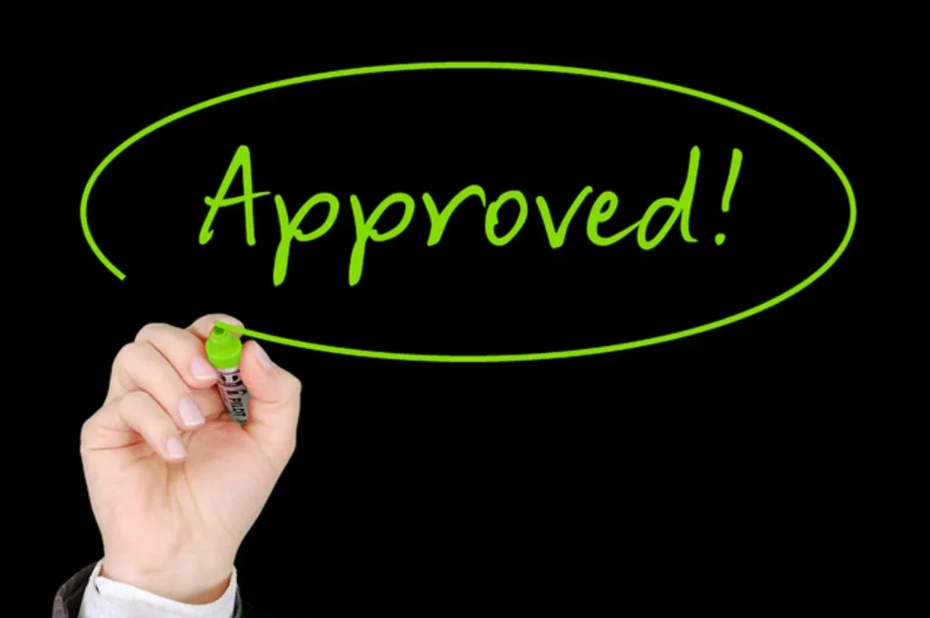 Image illustrating approval of a digital loan